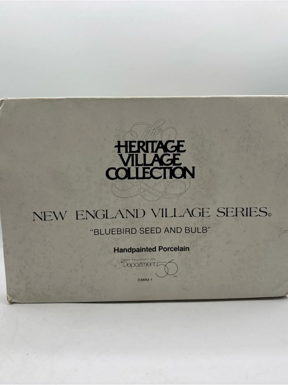 Department 56 1992 Vintage HVC New England Village‎ Bluebird Seed & Bulb 5642-1